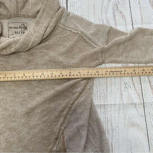We The Free Tan Cowl Neck Sweater xsmall - Picture 7 of 12